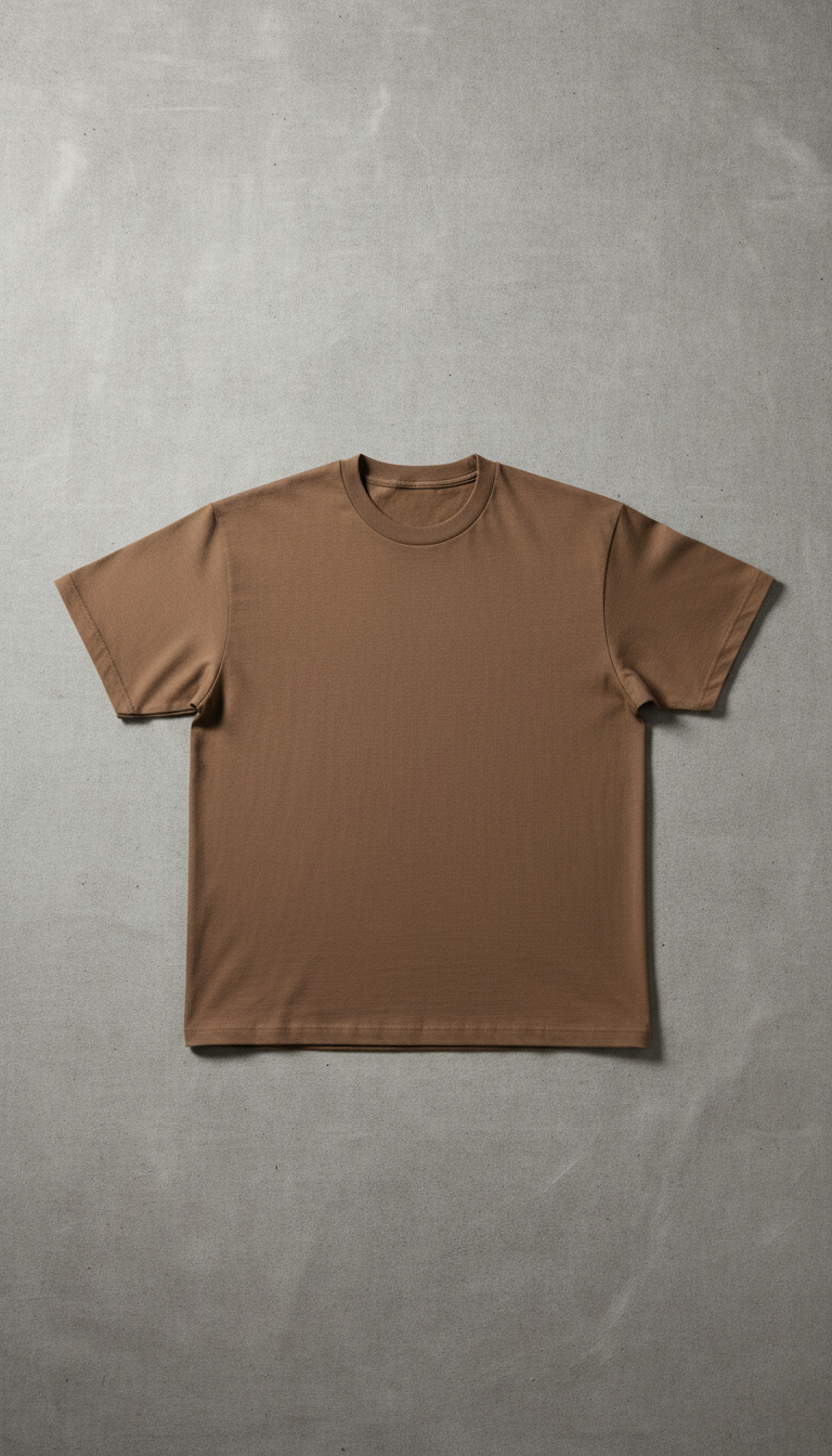 Tobacco cotton t-shirt